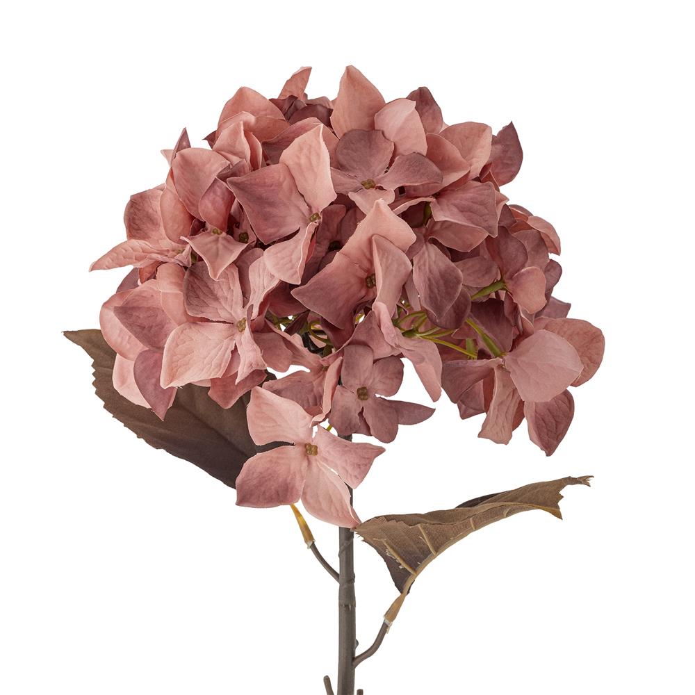 Bloomingville Hydrangea Hortensie Kunstblume Rose Stiel 65 cm