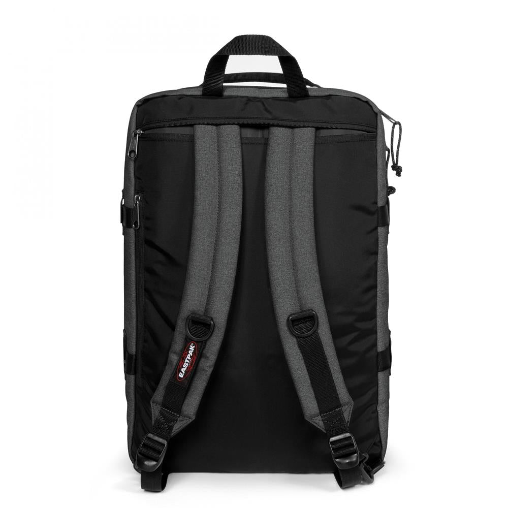 Eastpak TRAVELPACK, Großer Rucksack, Black Denim (grau), 42L, mit Laptopfach