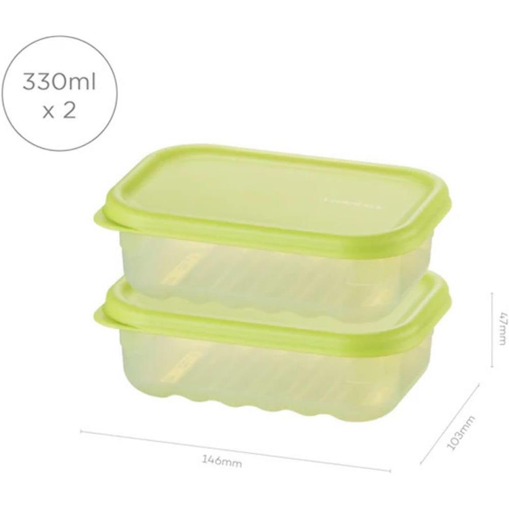 LocknLock Fresh Block 330 ml, 2-teilig, für Obst & Gemüse, BPA-frei
