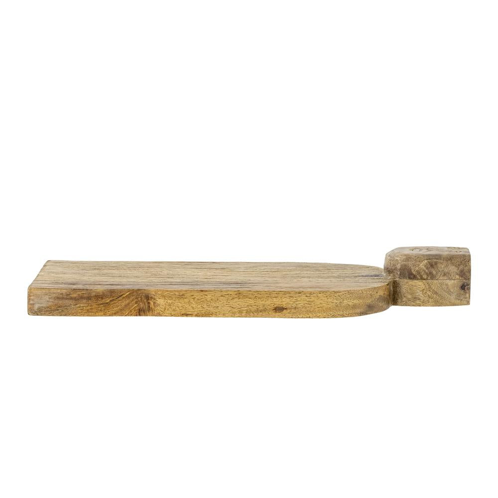 Bloomingville Brooklyn Servierbrett, rustikales Schneidebrett aus Mangoholz 37,5x15 cm