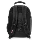 Eastpak TUTOR, Großer Rucksack, Black Denim (grau), 39L, mit Flaschenhalter und Laptopfach