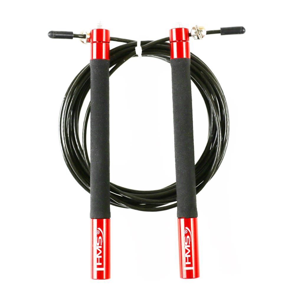 Speed Rope Springseil 300 cm Stahlseil verstellbar Rot/Schwarz | HMS SK54