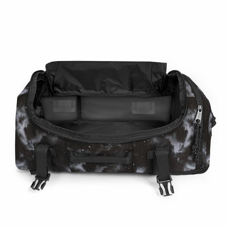 Eastpak CARRY PACK, Reiserucksack, Clouds Black (schwarz), 30L, Reisetasche mit Flaschenhalter und Laptopfach