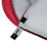 NILS CAMP Schlafsack Größe L Dunkelrot-Grau - Mumienschlafsack für Outdoor, Trekking & Camping