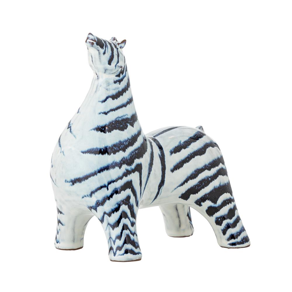 Bloomingville Zayn Deko aus Steingut in Blau – tierische Dekofigur für Wohnzimmer & Regal