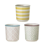 Bloomingville Patrizia Eierbecher, 3er Set, Steingut, dänisches Design