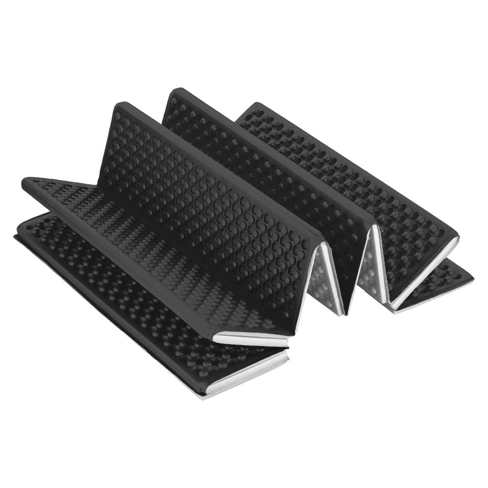 NILS CAMP Campingmatte faltbar 195 cm in schwarz - isolierende Outdoor Matte für Trekking & Camping