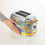 Ariete Positano Toaster, Mediterranes Design, 2-Scheiben-Toaster mit 6 Bräunungsstufen