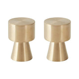 OYOY Wandhaken Pin Hook 2er Set aus Messing Gold für Bad und Gaderobe