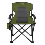 NILS CAMP Campingstuhl Grün - gepolsterter Klappstuhl mit Tasche für Camping, Garten & Angeln