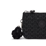 Kipling CREATIVITY S, kleine Geldbörse, Signature Emb (schwarz), Portemonnaie mit Reißverschluss