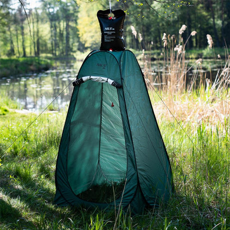 NILS CAMP Campingdusche 20L für Outdoor Camping Reisen mit Solarfunktion