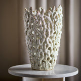 Bloomingville Eunice Deko-Vase Weiß Steingut 22,5x37cm