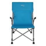 NILS CAMP Campingstuhl klappbar Blau - kompakter Klappstuhl für Camping, Strand & Garten