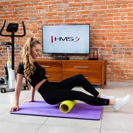 Fitnessmatte 110x55 cm 15 mm Violett/Schwarz | HMS Premium MFK01