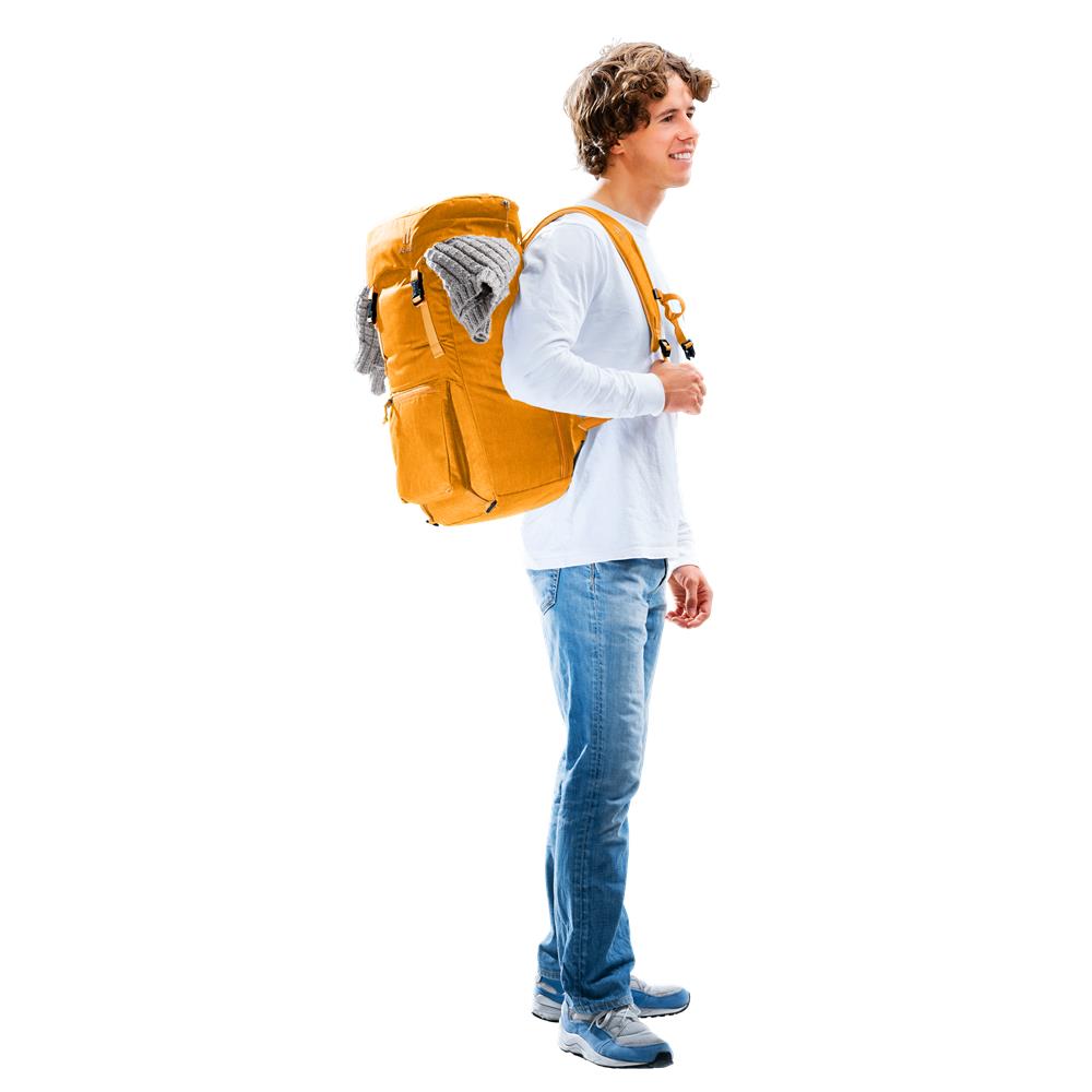 deuter Walker 24, Lifestyle-Rucksack, maple (orange), 24L, mit Flaschenhalter und Laptopfach