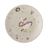 Bloomingville Mary Teller Bunt Steingut 4er Set Weihnachtsteller 16 cm