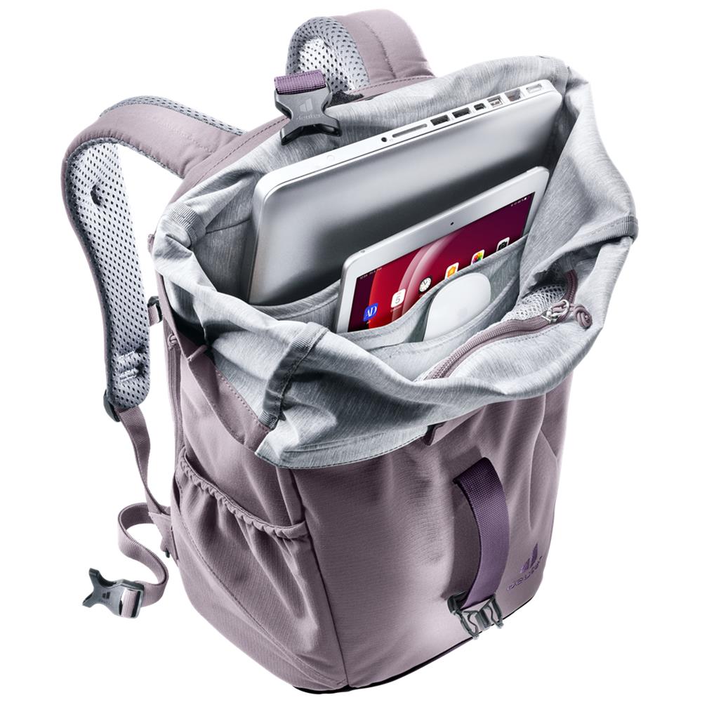 deuter Stepout, Rucksack, lavender-purple (lila), 22L, mit Flaschenhalter und Laptopfach