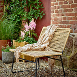 Bloomingville Marmi Decke Braun – Nachhaltige Wohndecke aus recycelter Baumwolle