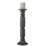 Bloomingville Millas Kerzenhalter schwarz H50 cm aus Keramik – Bodenkerzenhalter für Wohnzimmer