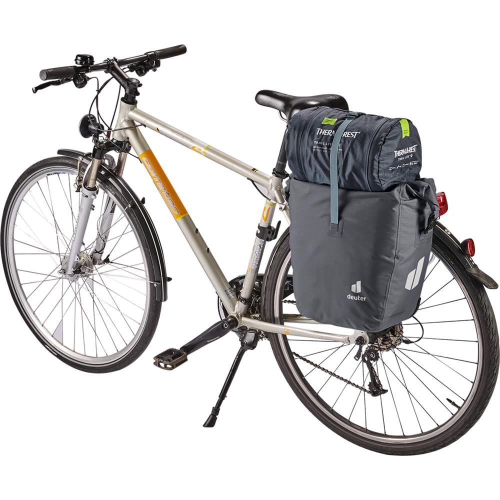 deuter Weybridge, Fahrradtasche, graphite (grau), 20L+5L, mit Bagfix-Halterung