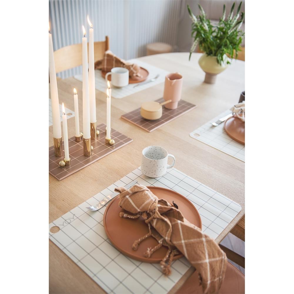 OYOY PalloaKerzenhalter Small Gold Stahl 2 x 2,9 x 2 cm Kerzenständer