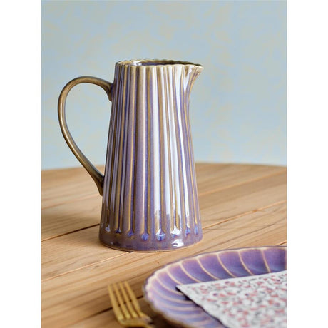 Bloomingville Latina Krug, Violett, 1,2 Liter, Steingut, dänisches Design