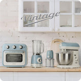Ariete Vintage Reiskocher, Blau, 3,5L, Slow Cooker, Dampfgarer, 5 Programme, Keramikschüssel