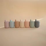 Mushie Silikon-Trinklernbecher, Cambridge Blue, BPA-frei