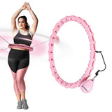 Hula Hoop Reifen Plus Size mit Gewicht und Massagefunktion Rosa | HMS HHW11