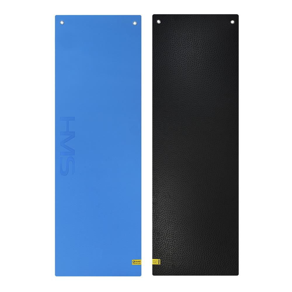 Fitnessmatte 180x60 cm 15 mm Blau/Schwarz | HMS Premium MFK03