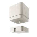 Umbra Cubiko Wandpflanzkasten mit 4 Pflanztöpfen, vertikale/horizontale Ausrichtung, in Weiß