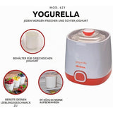 Ariete Yogurella Joghurtbereiter, Orange, 1L, Joghurtmaker auch für griechischen Joghurt