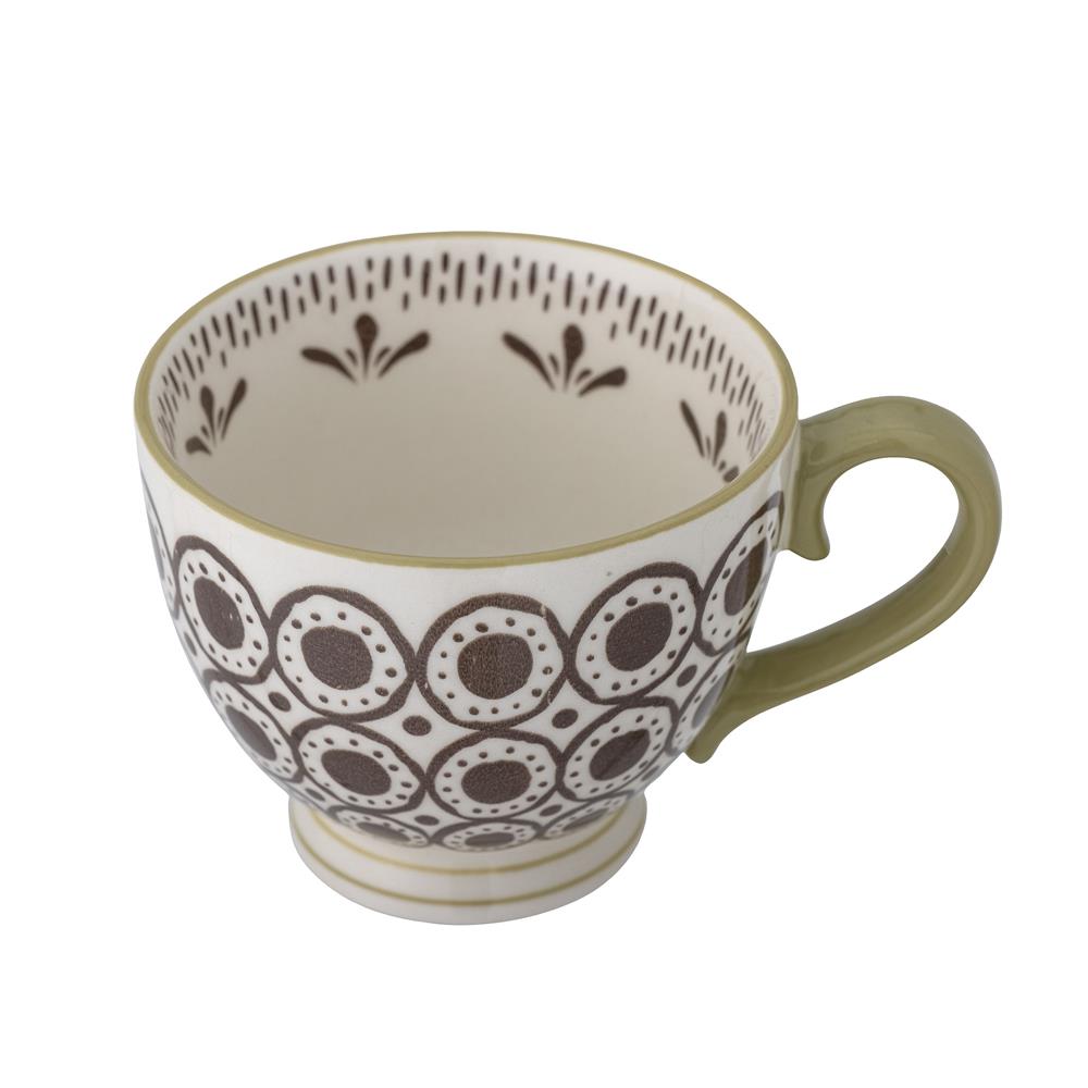 Bloomingville Maple Becher, Braun, 420ml, Steingut, dänisches Design