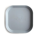 Mushie Kinderteller 2er Set, Cloud, quadratisch, BPA-frei