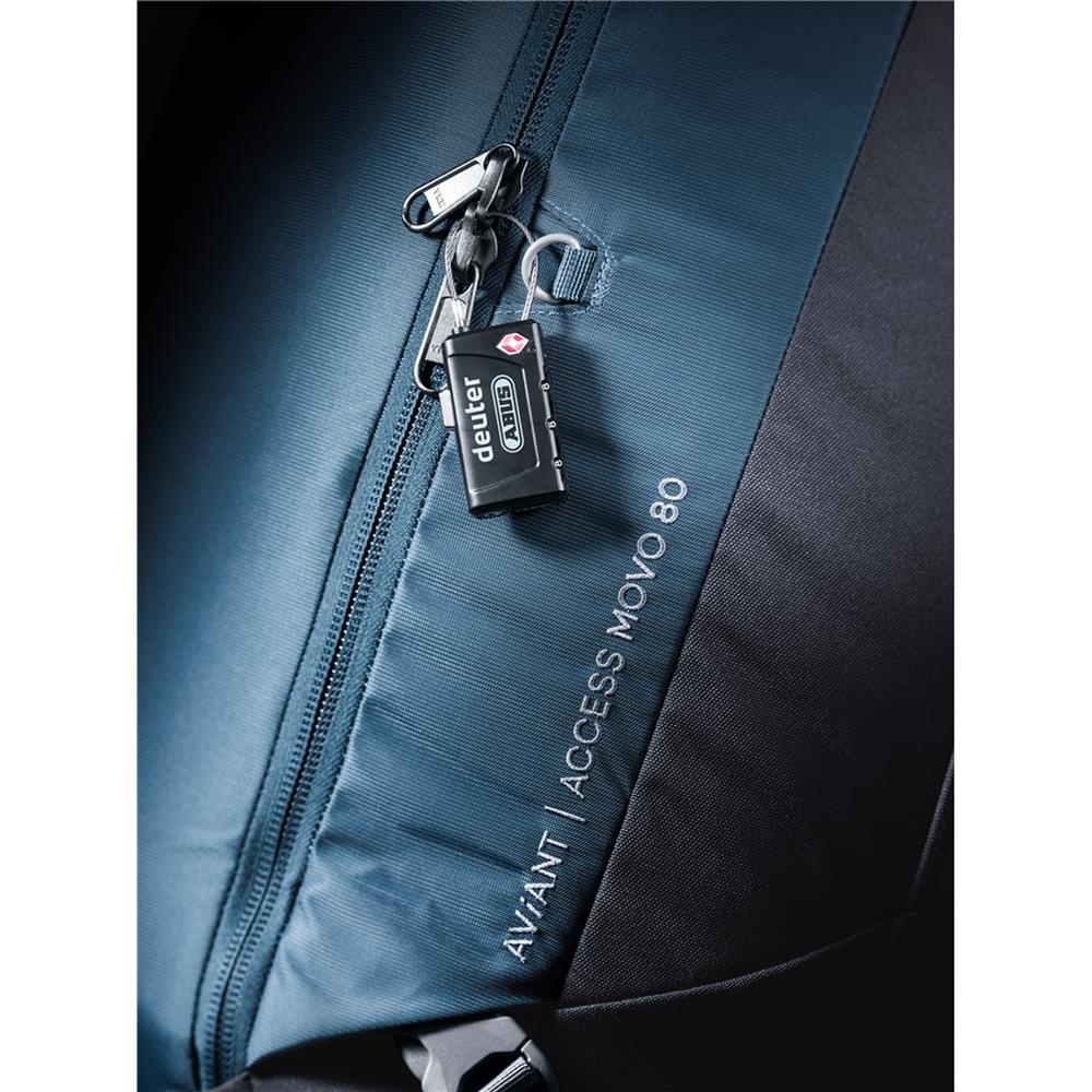 deuter TSA Cable Lock, Kabelschloss, black (schwarz), Gepäckschloss, Kofferschloss