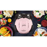 G3Ferrari elektrischer Pizzaofen Delizia Pizzamaker 1200 W für Pizza Ø 31cm icy pink Pizzamaker mit feuerfestem Naturstein rosa Limitierte Edition
