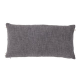 Bloomingville Elona Kissen, in Grau, aus Baumwolle, 60x30 cm, mit Dekoration aus dicken Schnüren