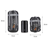 NILS CAMP Ultra Light Schlafsack Grau-Orange - leichter Sommerschlafsack für Camping & Trekking