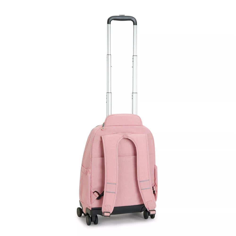 Kipling NEW ZEA, Großer Schulrucksack mit Rollen und Laptopfach, 26L, Bridal Rose (rosa)