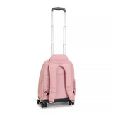 Kipling NEW ZEA, Großer Schulrucksack mit Rollen und Laptopfach, 26L, Bridal Rose (rosa)