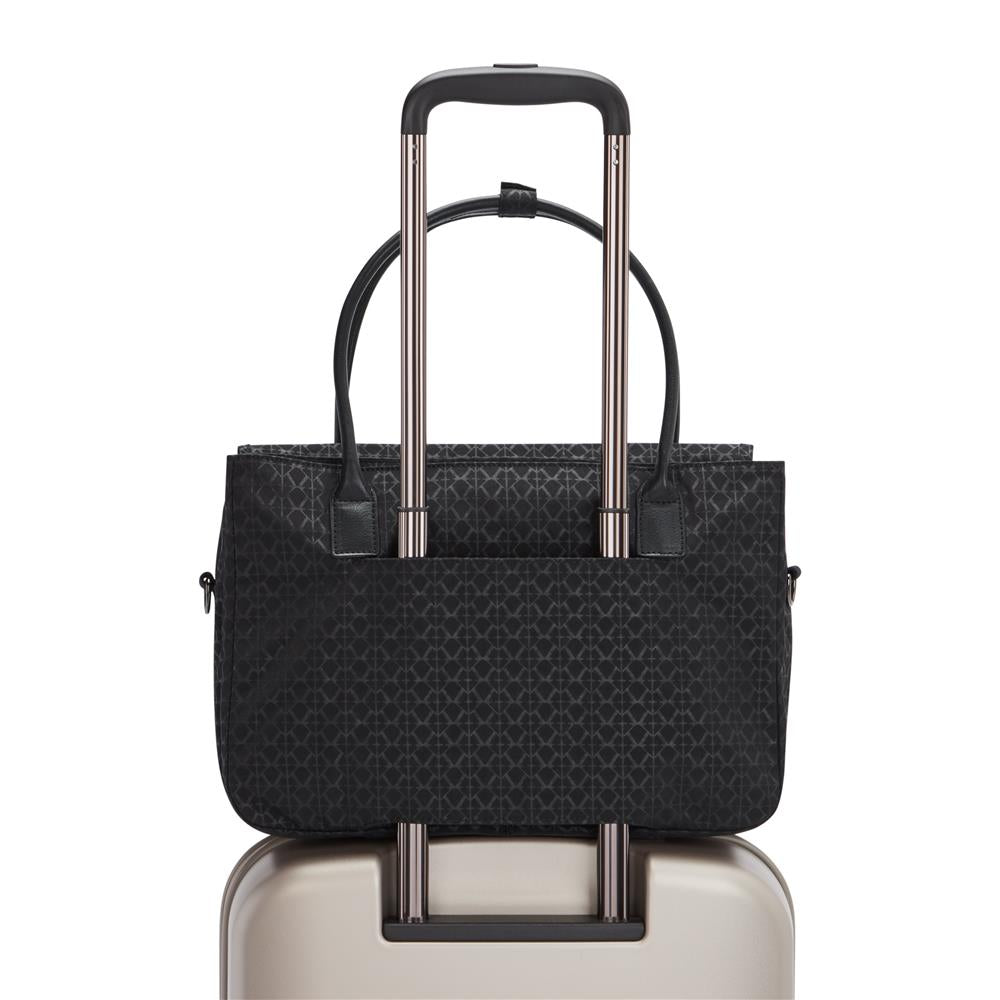 Kipling SUPERWORKER S, Laptop Tasche mit 13-Zoll-Laptopfach, Signature Emb (schwarz)