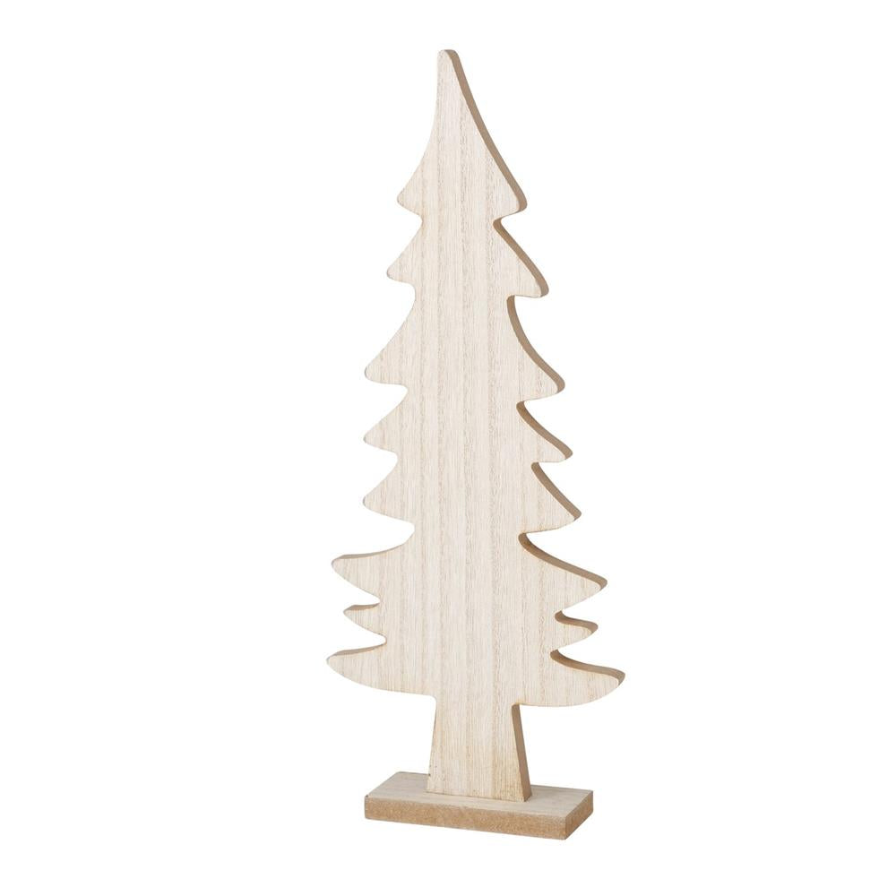 BOLTZE Dekoaufsteller Baum Kjell 40cm Holzdekoration Weihnachtsbaum Tannenbaum
