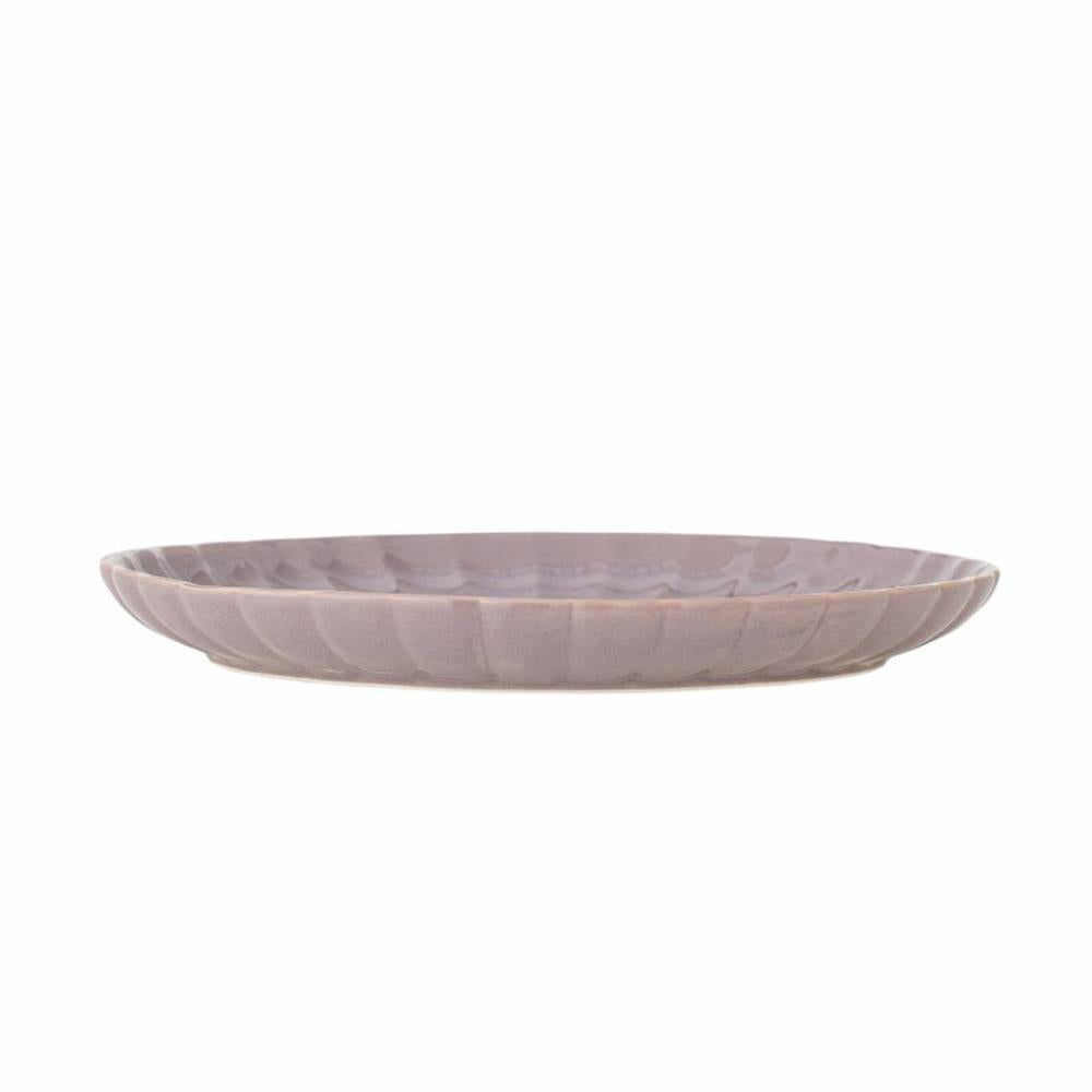 Bloomingville Latina Teller, Rose, 27 cm, Steingut, Speiseteller, dänisches Design