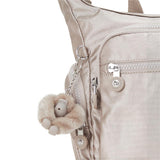 Kipling GABBIE Mittelgroße Schultertasche Metallic Glow leicht wasserabweisend