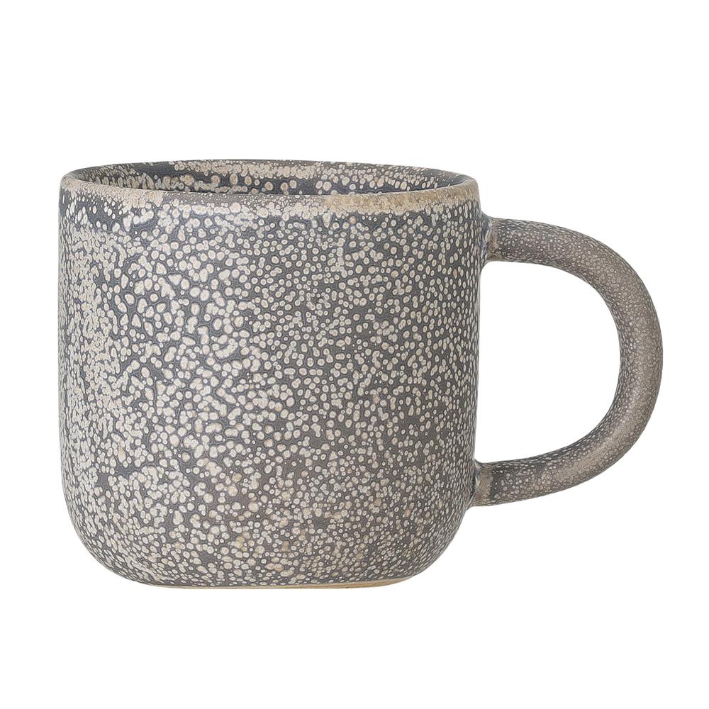Bloomingville Kendra Tasse in Grau 200ml aus Steingut im Wabi-Sabi Look