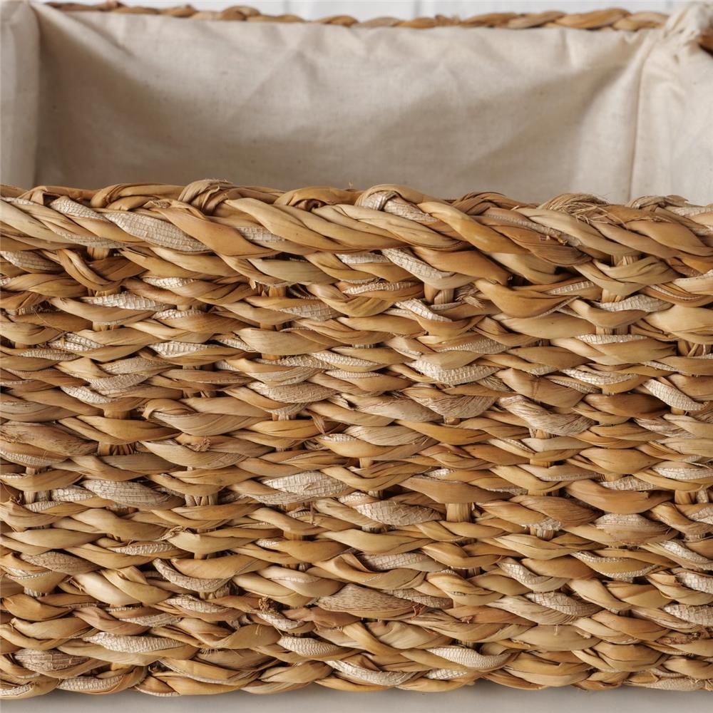 BOLTZE Brotkorb „Sophy“ – Handgewebt aus Seegras mit Baumwoll-Inlett