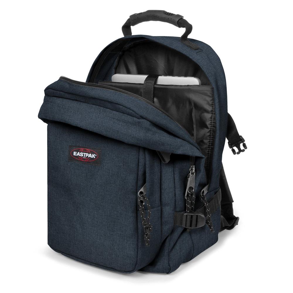 Eastpak PROVIDER, Großer Rucksack, Triple Denim (blau), 33L, mit Flaschenhalter und Laptopfach