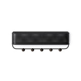 Umbra Estique Schlüsselbrett mit Briefablage, Multifunktionaler Wand Organizer mit 5 Haken, in Schwarz
