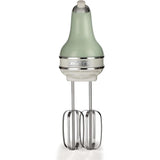 Ariete Vintage Handmixer, Grün, Elektrischer Mixer 450W, 5 Stufen Turbo, Schneebese, Knethaken